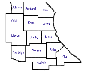 Northeast Missouri Counties
